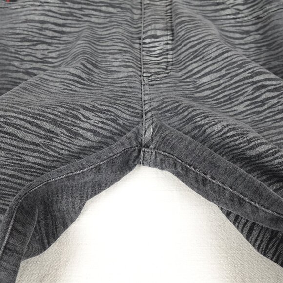 Vintage 90s Guess Tiger Stripe Jeans Women's 30x32 Straight Leg Stretch - Picture 4 of 9